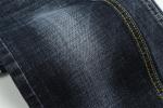 Dark Blue Grey Crosshatch Slub Cotton Spandex Denim Fabric For Jeans
