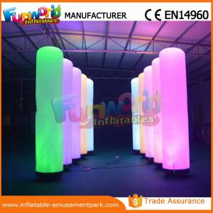 China Christmas Party / Wedding Inflatable LED Lighting Pillar 1 Year Warranty wholesale