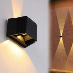 Dusk to Dawn 3.7V 1300mAh Wall Mounted Solar Light Up And Down outdoor lamp