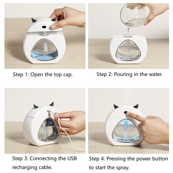 300ml Little Devil 30ml/h Atomization Volume Humidifier Office