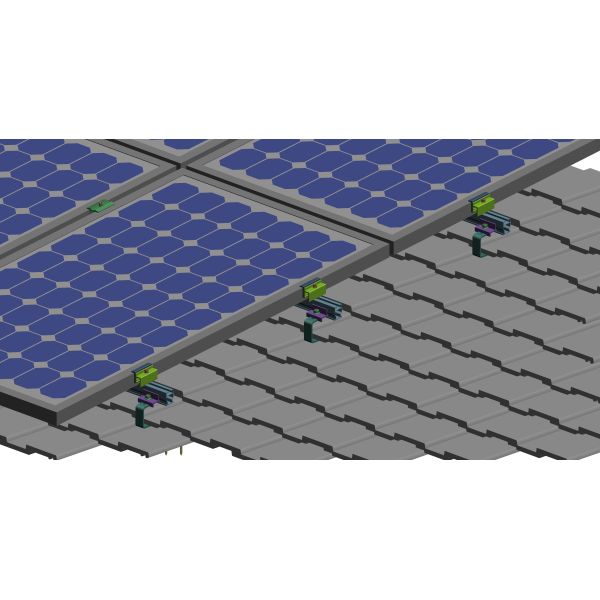 Sturdy Anodized Aluminum Solar Roof Mounting Structure For Warehouse