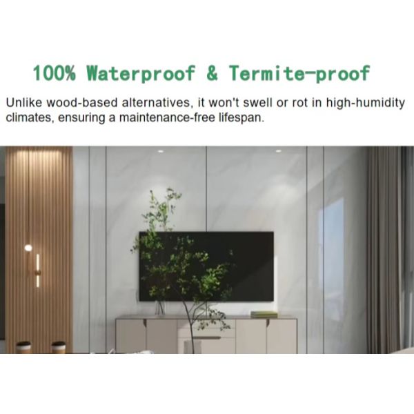Deep Fluted 160x24mm Interior WPC Wall Panel Eco Friendly Seamless Cladding