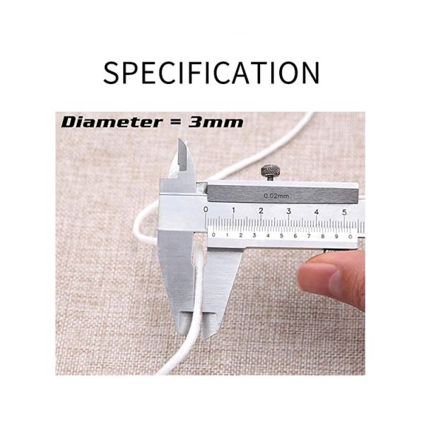 3MM 5MM Spandex & Chinlon Material For Disposable Flat & Round Elastic Earloop Rope