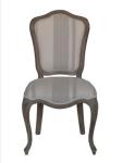 French style upholstered vintage wedding chair and event chair supplies for
