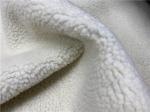 Soft Embossed Pu Leather Black Pu Bonded White Faux Fur For Garment / Coat