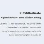 Goldshell Lt5 2.05gh/S 2080W LTC Asic Miner Machine Doge Coin