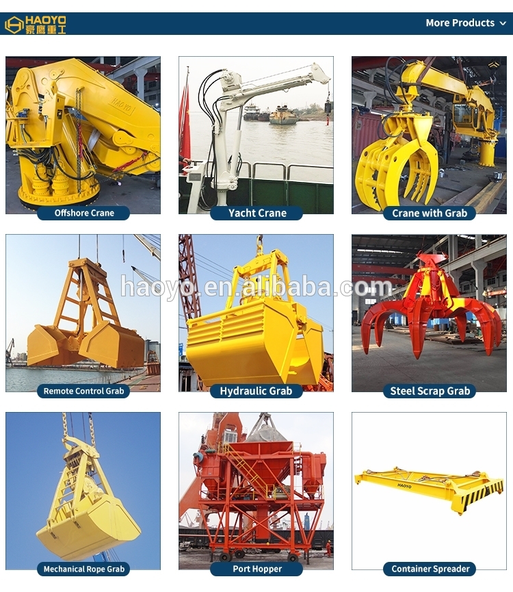 BV, CCS, NK, LR, ABS Certified Hydraulic Marine Folding Crane For Sale