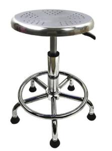 China Synthetic Leather 320mm ESD Chemistry Laboratory Stool Adjustable wholesale