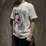 100% Cotton Mens Hip Hop Style T Shirts Round Neck Custom Printing