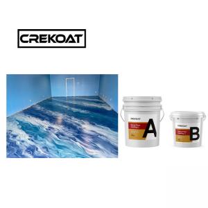 China Basecoat Clear Metallic Epoxy Floor Coating Viscosity Cleanable wholesale