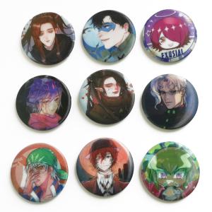 China Perfect Binding 3D Lenticular Printing Service 3D Lenticular Badges Tin 35mm Button wholesale