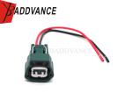 6189-0775 2 Pin Female Green RS090 Series Automotive Plug Pigtail For Nissan