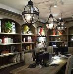 Vintage Loft Globe Pendant Lights Glass Shade Round Lamp Kitchen Bar wrought