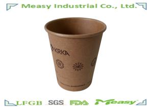China Take- Away Single Wall Kraft Paper Cups for Hot Coffee and Tea wholesale