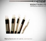 RG11 CATV Coaxial Cable with Messenger Copper Clad Steel Conductor PE Jacket