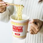 Sustainable Ceramic Instant Noodle Bowl , Porcelain Ceramic Ramen Bowl Set
