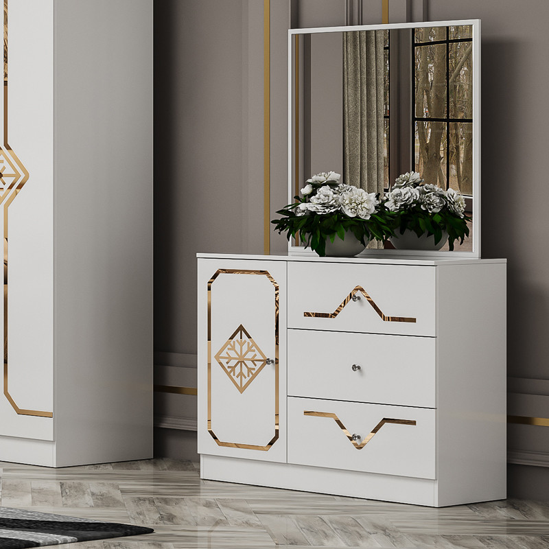 Foshan Wholesale Cheap Luxury Double King Size Bed Room Set Modern Home Complete Wooden Frame Bedroom Sets Furniture