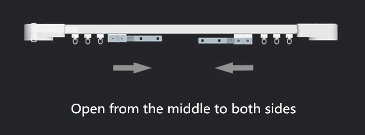 Horizontal Smart Automatic Curtain Opener And Closer Compatible With Alexa