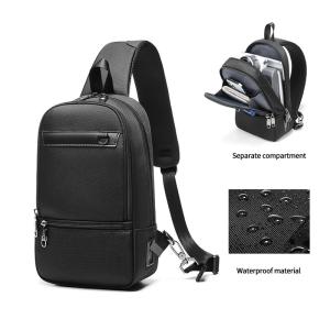 China OEM ODM Lightweight Waterproof Crossbody Bag Mens Sling Backpack With Usb Port wholesale