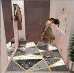 120*160cm Household Door Floor Carpet Rug Marble Entrance Corridor Mat