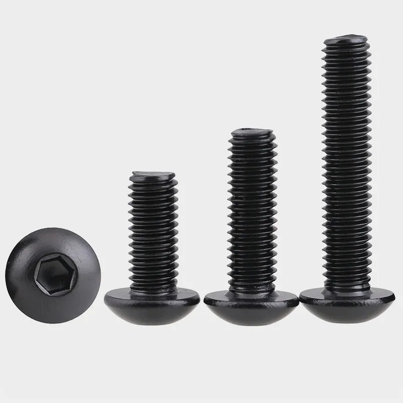 High Quality M10 Hexagon Socket Head Bolts Steel Pan Head Bolts With Black Zinc Plated