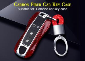 China Wear Resistant Smooth Carbon Fiber Porsche Car Key Cover wholesale
