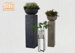 Fiberclay Garden Pots Clay Flower Pots With Pedestal Outdoor Planters Large