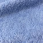 Thick blue plain design microfiber dry water wipes OEM supplier