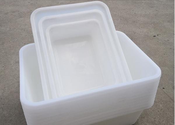 Plastic Rectangular White Supermarket Kitchen Ice Tray Food Square Basin