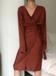 2018 Ladies Fall Linen Dress Loose Women Long Sleeve Autumn