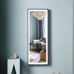 Dimmable Lighting Full Length Bedroom Mirror Moisture Resistant Copper Free