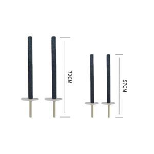 China Christmas Party Essential WAX Torch with Wood Handle Candle from Professional Burning Time of 60 Minutes wholesale