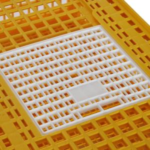 China Farm Plastic Poultry Transport Crates Yellow Chicken Carrier Cage wholesale