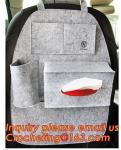 Customized Felt Car organizer, Large Capacity Grey Felt Car Organizer , New