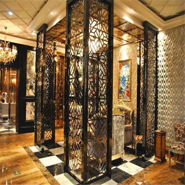 Quality Luxury Interior Design modern home furniture stainless steel decorative partition screen wall divider for sale