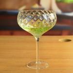 Optical Pineapple Shape Giant Crystal Cocktail Glasses