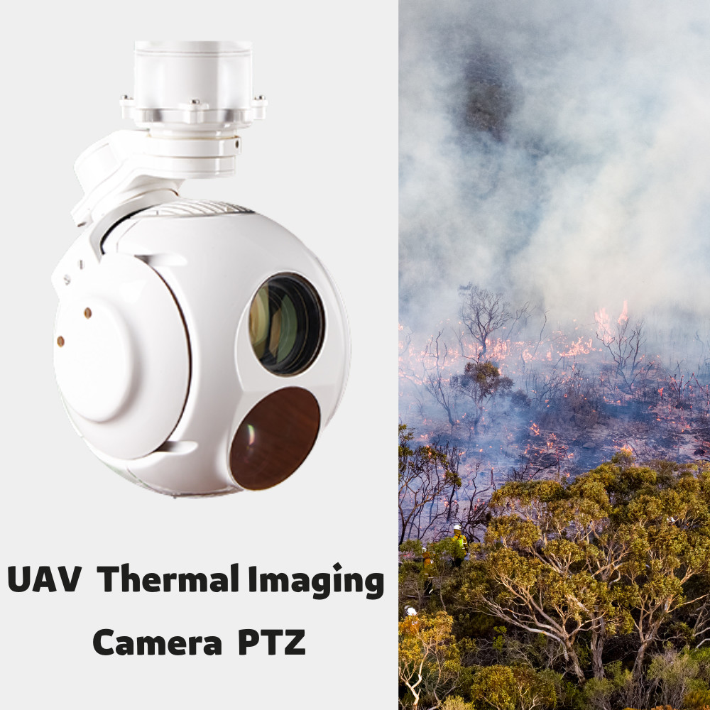 360deg Continuous Rotary Drone Camera Pods 3 Axis Detectable 8µM~14µM Wavelength HXTS01CT