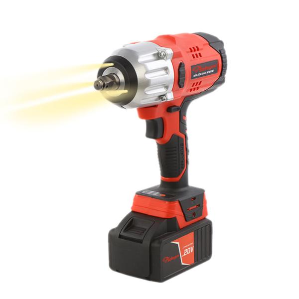 High Torque 20V 3000RPM Electric Wrench Tool Cordless 1/2" Brushless Impact