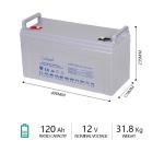 120Ah Sla Vrla Battery UPS Deep Cycle Battery Maintenance Free