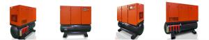 China Rotary Screw Laser Cutting Air Compressor With Dryer Tank Mounted 8bar 16bar wholesale