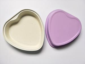 China heart shape lovely carbon steel cake baking pans for home making ceramic coating wholesale