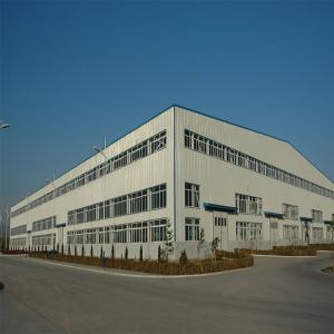 China Painted Hot Dip Galvanized Steel Frame Workshop With Versatile Sandwich Panel Door wholesale