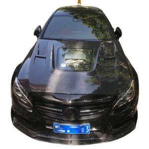 China Carbon Fiber Cover for Benz C63 Coupe Carbon Fiber Material C63 Carbon Fiber Hood Hood Engine Hood wholesale