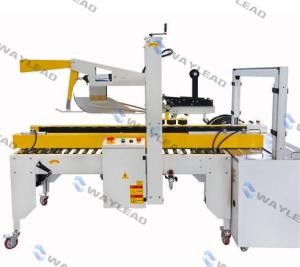 China Automated Carton Folding Sealing Strapping Machine 400w 18-20 Meter/Min Belt Speed wholesale