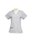 160 GSM Yellow Short Sleeve Scrub Top 65 % Polyester 35% Cotton