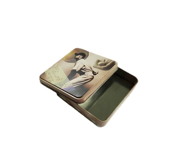 Food Packaging Small Tin Cans , Square Shape Small Tin Cans Environmental