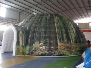 China Outside Airtight Printed Camping Inflatable Tent With UV - Resistance wholesale