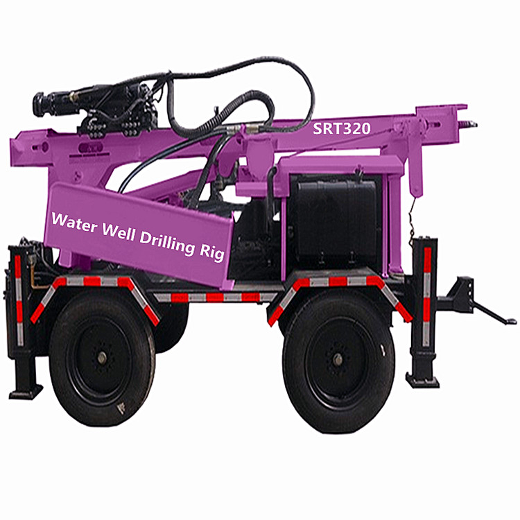 Trailer Mounted Water Well Drilling Rig Full Hydraulic Water Drilling Rig Machine