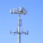 Single Mast Communication Antenna Poles Monopole Tower 30m Galvanized Steel