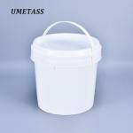 Food Grade Plastic Container Round Bucket With Handle And Lid Good Sealing 100%